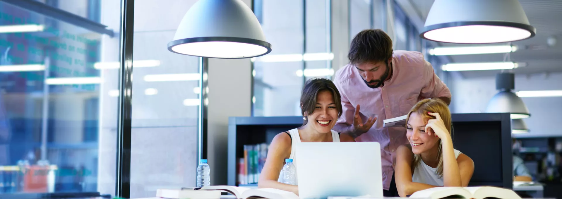 People working at their desk