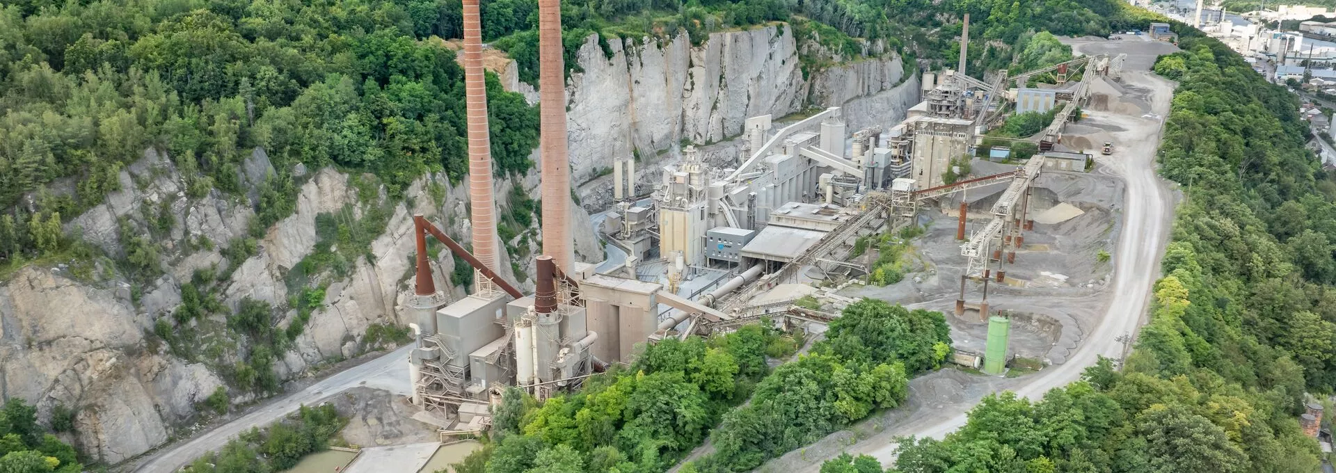 Hermalle plant aerial view in Belgium