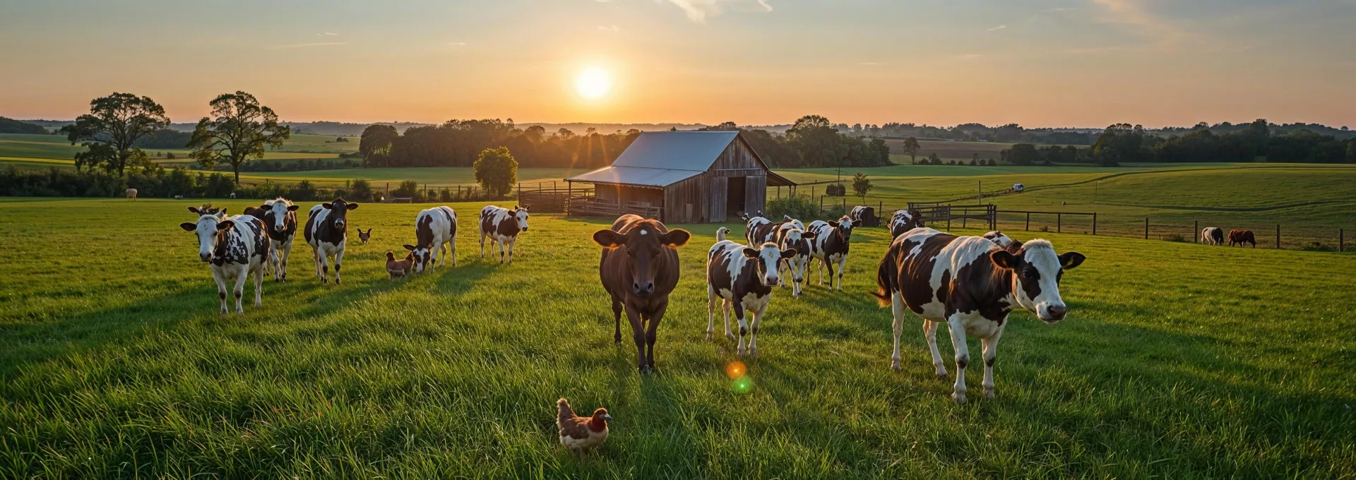 Cows in the meadow