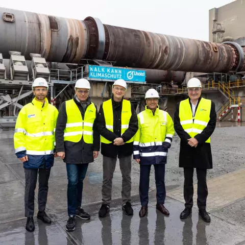 Pressefoto-CO2-arme Kalkproduktion als Ausgangspunkt einer klimaneutralen Industrie