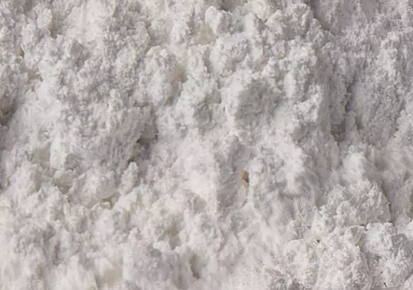 Close-up on hydrated lime powder