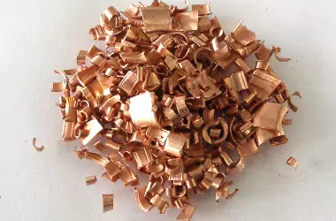 close up of a pile of copper rocks
