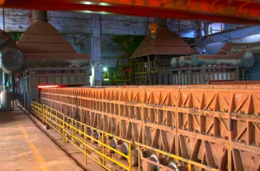 sintering machinery and equipment in a steel plant