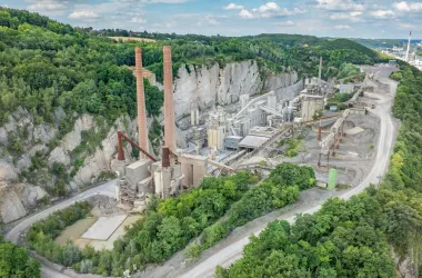 Hermalle plant aerial view in Belgium