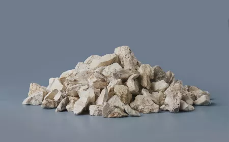 pile of quicklime from Jemelle