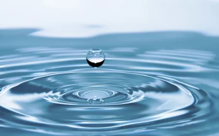 reflection of a drop of water