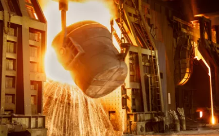 smelting furnace in steel mills