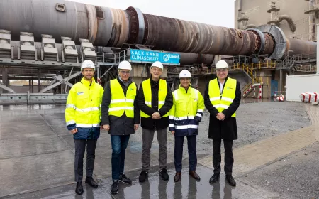Pressefoto-CO2-arme Kalkproduktion als Ausgangspunkt einer klimaneutralen Industrie