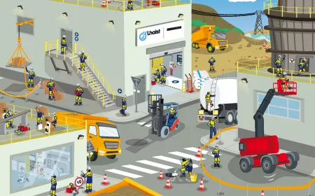 safety comic strip "find the risks"