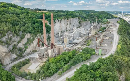 Hermalle plant aerial view in Belgium