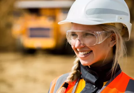 Woman in PPE