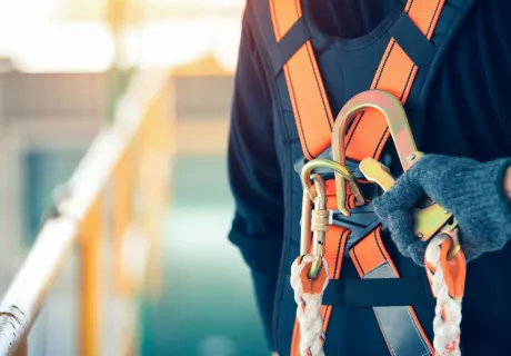 safety hook with person